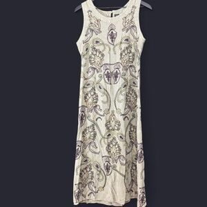 Embroidered Boho Sleeveless Dress
